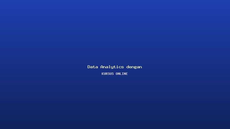 Data Analytics dengan Python & SQL